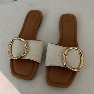 Bennie Buckle Slide Sandal